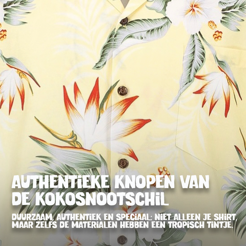 Hawaiihemd Hibiskus Gelb