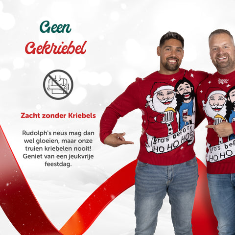 Weihnachtspullover Bro's before Ho. Ho Ho