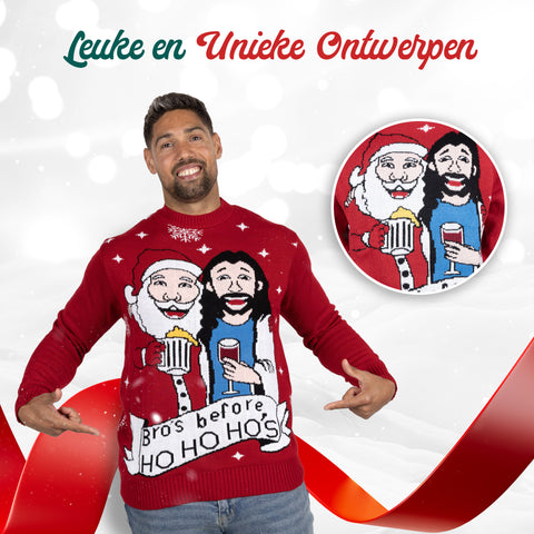 Weihnachtspullover Bro's before Ho. Ho Ho