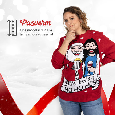 Weihnachtspullover Bro's before Ho. Ho Ho