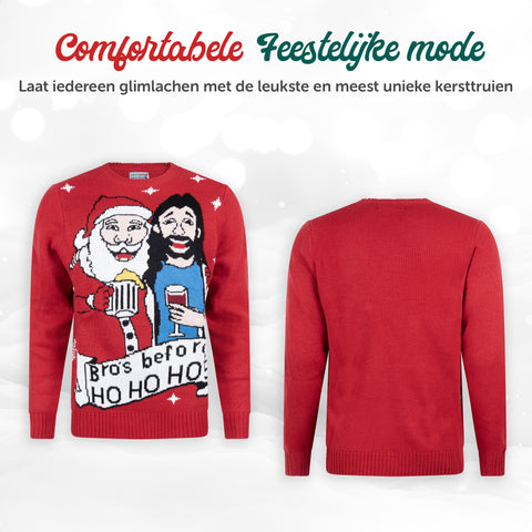 Weihnachtspullover Bro's before Ho. Ho Ho