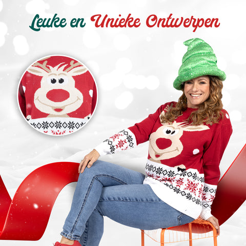 Weihnachtspullover Rudolf