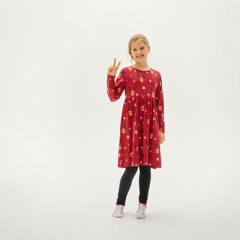 Weihnachtskleid Rudolf Mädchen