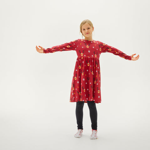 Weihnachtskleid Rudolf Mädchen