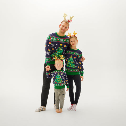 Versierde Kerstboom met Lichtjes