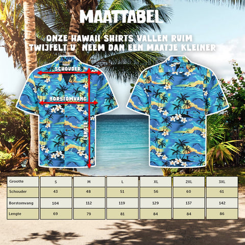 Tropisch Hawaii Blau