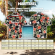Hawaii shirt Hibiscus Zwart, maattabel